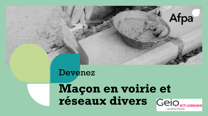 Devenez maçon en voirie et réseaux divers !