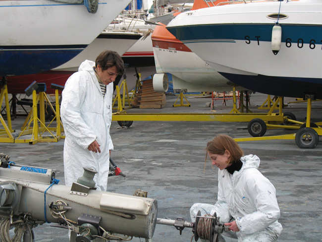 Agent, agente de maintenance en marine de plaisance