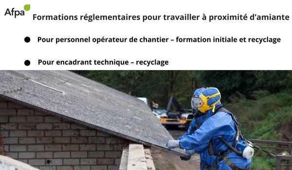 Formations pour travailler à proximité d'amiante