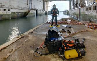 L'Afpa présente sa formation de scaphandrier travaux publics à Navexpo